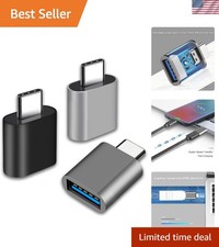 Sleek USB C Male to USB 3.0 Female Adapter 3-Pack - Fast Charging & Syncing picture