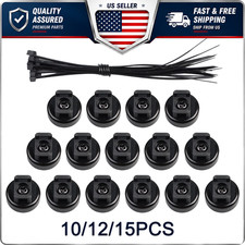10/12/15Pcs Magnetic Cable Tie Holders Wire Management Mounting Clips picture