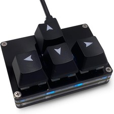 Mini 4-Key Keypad WASD Arrow Key Keycaps Keyboard One-Handed Mechanical Gamin... picture