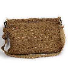 Divulge Jute Crochet Multipurpose/ Laptop bag handmade Water resistant picture
