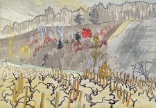 Landscape  nature fall charles ephraim burchfield Custom Gaming Mat Desk picture