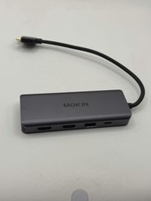 MOKiN 9-in-1 USB-C Hub HDMI Ethernet USB SD Card Silver MOUC0306 for MacBook Pro picture
