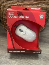 Vintage Microsoft Basic Optical Mouse w/ Scroll Wheel PS/2 USB Wired- OPEN BOX picture