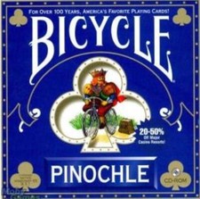 Bicycle Pinochle PC CD score bid bidding auction trick taking strategy card game picture