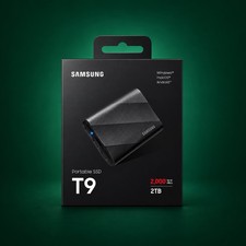 NEW Samsung T9 2TB Portable SSD Up to 2000MB/s Gen 2x2 MU-PG2T0B/AM Black Sealed picture