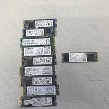 LOT OF 10x MIXED BRAND SSD 256 GB M.2 NVMe 2280  LAPTOPS Internal SSD Low Health picture