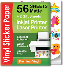 Papel adhesivo de vinilo imprimible de ra calidad para su impresora de inye NUEV picture