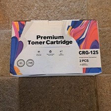 2PK Only 1 In Box. New CRG-125 Black Premium Toner Cartridges Factory Seal  picture