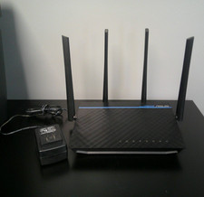 FCC Compliant ASUS RT-ACRH17 AC1700 Dual Band GB Router Black w/Power Cord picture