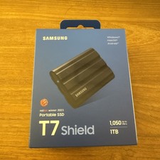 Samsung T7 Shield 1TB Portable SSD (Black, MU-PE1T0S) Brand New - Sealed picture