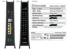 **NEW CenturyLink Approved C3000Z Zyxel Bonded 5ghz Wireless Modem / Router*** picture