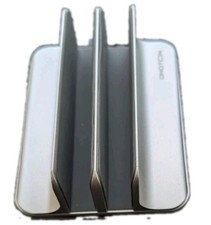 OMOTON Vertical Laptop Stand Original Double Version Desktop Aluminum - Silver  picture