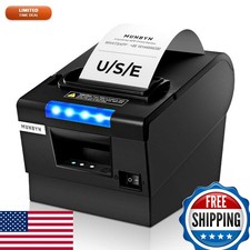 MUNBYN P068 Thermal Receipt Printer 80mm POS Printer USB Serial Ethernet picture