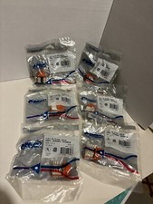 LOT OF 6 AMP NETCONNECT CAT 5E RJ45 JACK Orange 406372-5 picture