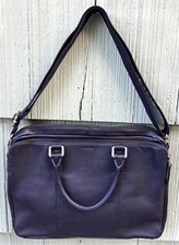 Fossil Black Pebbled Leather Messenger Bag picture