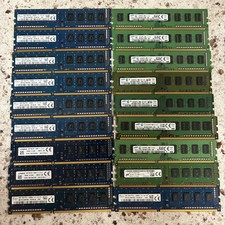 Lot Of 18 4GB 1Rx8 PC3-12800U-11-13-A1 NON-ECC RAM Mixed Samsung, SK, Kingston picture