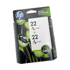 NEW GENUINE HP 22 Tri-Color Ink Twin Pack CC580FN exp 02/2013 picture
