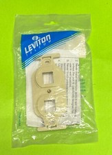 Leviton 41087-2IP IVORY Quickport 2-Port Duplex Insert Wall plate Cover picture