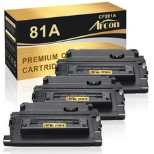 3PK CF281A BK Toner For HP 81A LaserJet Enterprise M604n M604dn M630h M630dn picture