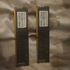 Pair Tested GOOD Geil 2x 4GB DDR4 2400 PC RAM DIMM Memory XMP GN44GB2400C16S 8GB picture