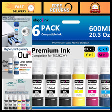 522 Ink Refill Bottles Compatible for Epson ET-2800 - High Yield, Easy Fill picture