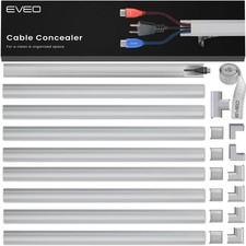 Cable Management Cord Covers - 150in Paintable Wire Hiders for Wall - TV Cord Co picture