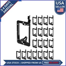 QWORK 1 Gang Low Voltage Mounting Bracket for Drywall 20 Pack picture