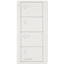 Lutron Pico Control- 4-Button 2 GROUP LIGHT CONTROL WH PJ2-4B-GWH-L21 picture