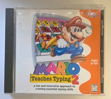 Mario Teaches Typing 2 Win/Mac 1996 CD-ROM Game Nintendo picture