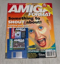 Amiga Format Magazine w/Disks ©March1995 Photogenics Super League Manager +MORE picture