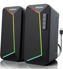 Soulion R40 RGB Speakers for Laptop/Desktop USB Powered 3.5 Aux/ Bluetooth 5.3 picture