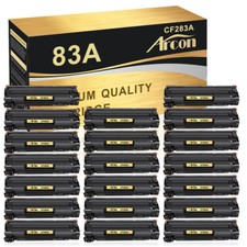 20 PK High Yield CF283A 83A Black Toner Cartridges for HP LaserJet M127fn M127fw picture