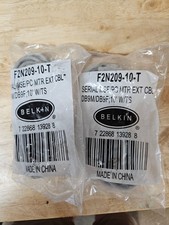 Belkin F2N209-10-T Serial Extension Cable (10 Feet, DB9M to DB9F) Bundle of 2 picture