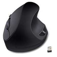 Ratón inalámbrico vertical ergonómico de 2.4 GHz para ordenador portátil picture
