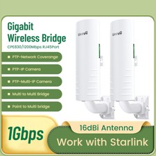 2-Pack UeeVii Gigabit Wireless Bridge Point to Point CPE 1Gbps 3KM 1200Mbps picture