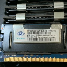 NANYA NT4GT72U4ND1BD-03 4GB 2Rx4 PC2-5300F-11-F0 667.ECC Lot of 16 picture