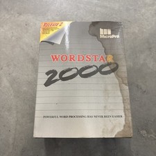 Vintage 1984 Wordstar 2000 Plus MicroPro Word Processing PC Software Used picture