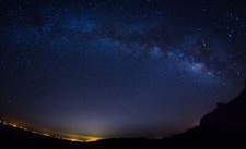 Landscape stars night starry comet shooting nature sky Custom Gaming Mat Desk picture