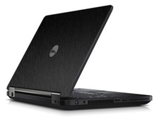 BLACK BRUSHED TEXTURED Vinyl Lid Skin Cover fits Dell Latitude E5440 Laptop picture