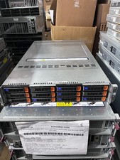 Supermicro 4 Node Server 12x U.2 NVME Bay X11DPT-B Total 8x 16C 256GB DDR4 RAM X picture