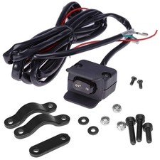 12V Winch Rocker Thumb Switch with Mounting Bracket Handle Bar Control for KFI picture