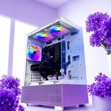 Custom RGB Purple Gaming Desktop PC Intel Core i7 Quad 32GB SSD Nvidia RTX 5060 picture