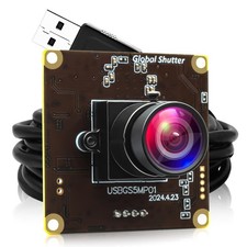 ALPCAM 5MP Global Shutter USB Camera 1944P, Low Distortion Camera(GS) picture