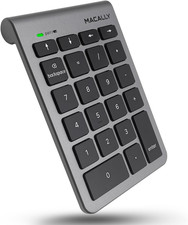Macally Bluetooth Number Pad for Laptop - Wireless Numeric Keypad - 22 Key Numer picture