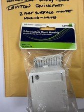 Leviton QuickPort 41089-2W 2-Port Surface Mount Housing Box White picture