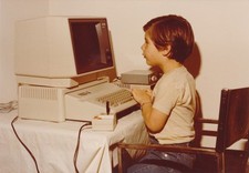 Apple IIe Vintage Computer Photo Snaphot 3x5  S24-2 picture