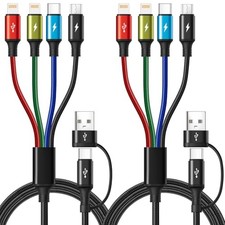 6 in 1 Multiple Charging CablePack 6Ft Multi Chargers Cord for All 6 feet 2 picture
