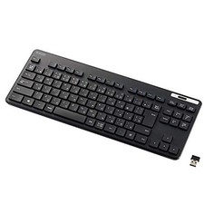 ELECOM Wireless Keyboard TK-FDM109TKBK Thin Membrane Antibacterial Tenkeyless picture