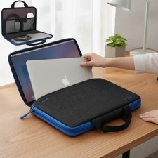 Protective Laptop Sleeve 13-14 Inch with Accessory Pocket - Elegant Design picture
