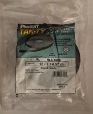 Panduit Tak-Ty Hook & Loop Cable Ties HLS-15R0 15ft Black, .75”/19mm Wide picture